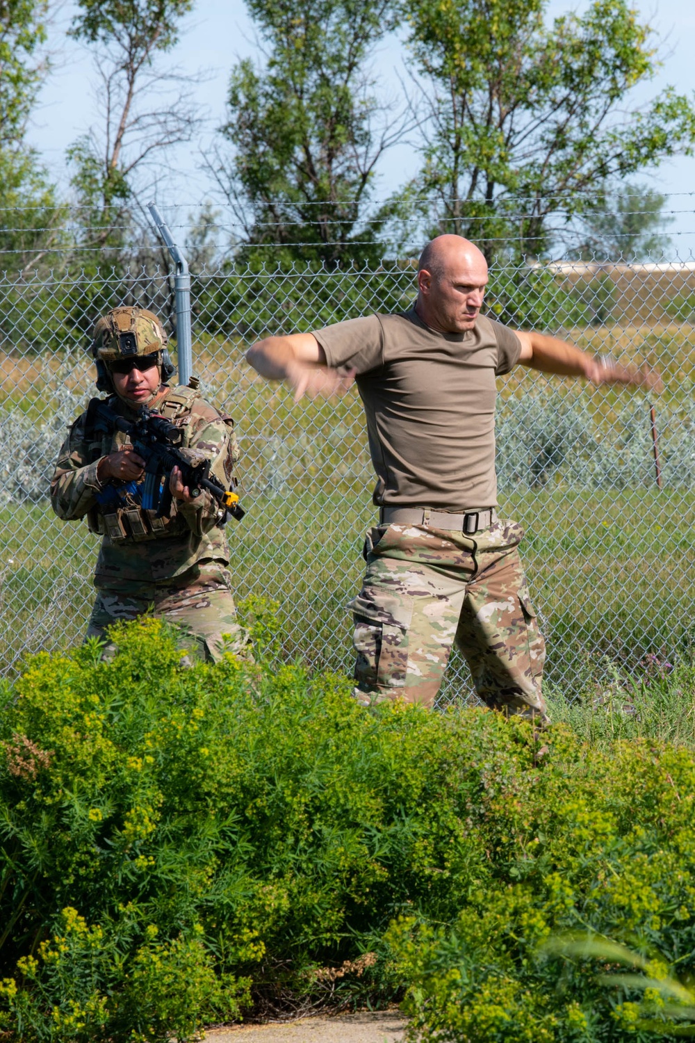 219th SFS reclaim an LF exercise