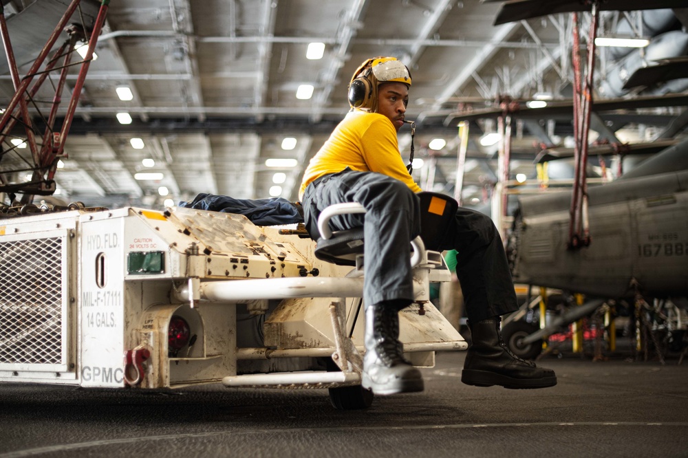 The Harry S. Truman Carrier Strike Group is on a scheduled deployment in the U.S. Naval Forces Europe area of operations, employed by U.S. Sixth Fleet to defend U.S., allied and partner interests.