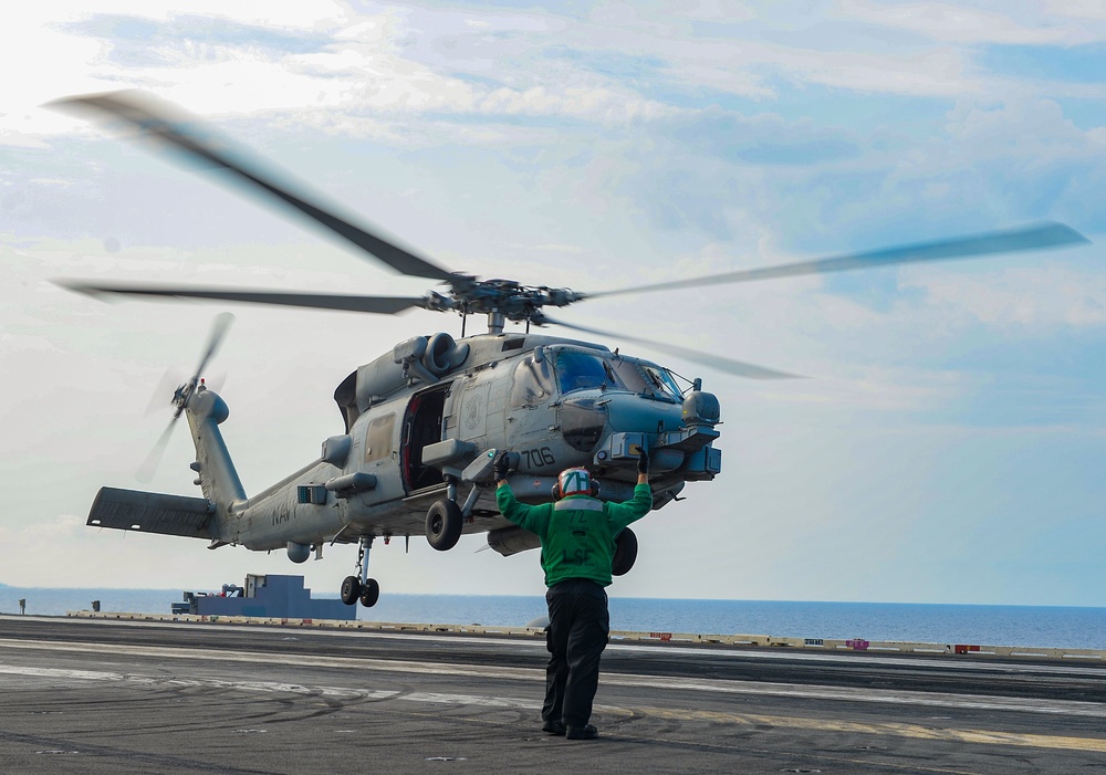 The Harry S. Truman Carrier Strike Group is on a scheduled deployment in the U.S. Naval Forces Europe area of operations, employed by U.S. Sixth Fleet to defend U.S., allied and partner interests.