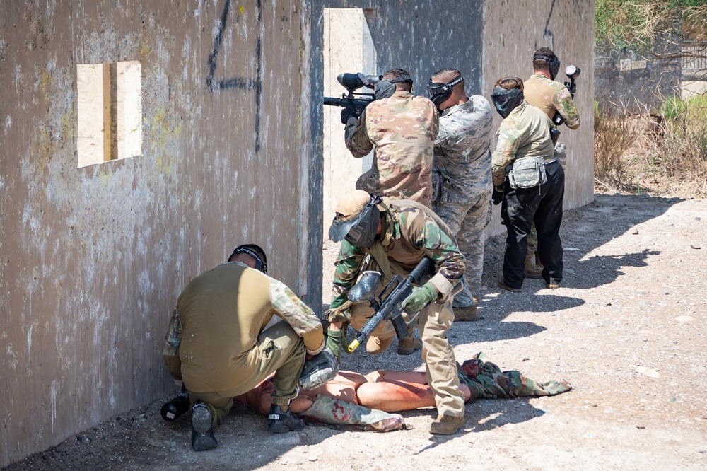 Reserve Citizen Airmen of 944th FW Security Forces conduct life-saving training