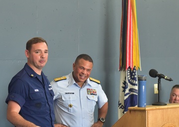 Ninth District Commander recognizes exceptional Coast Guardsmen at Grand Haven event