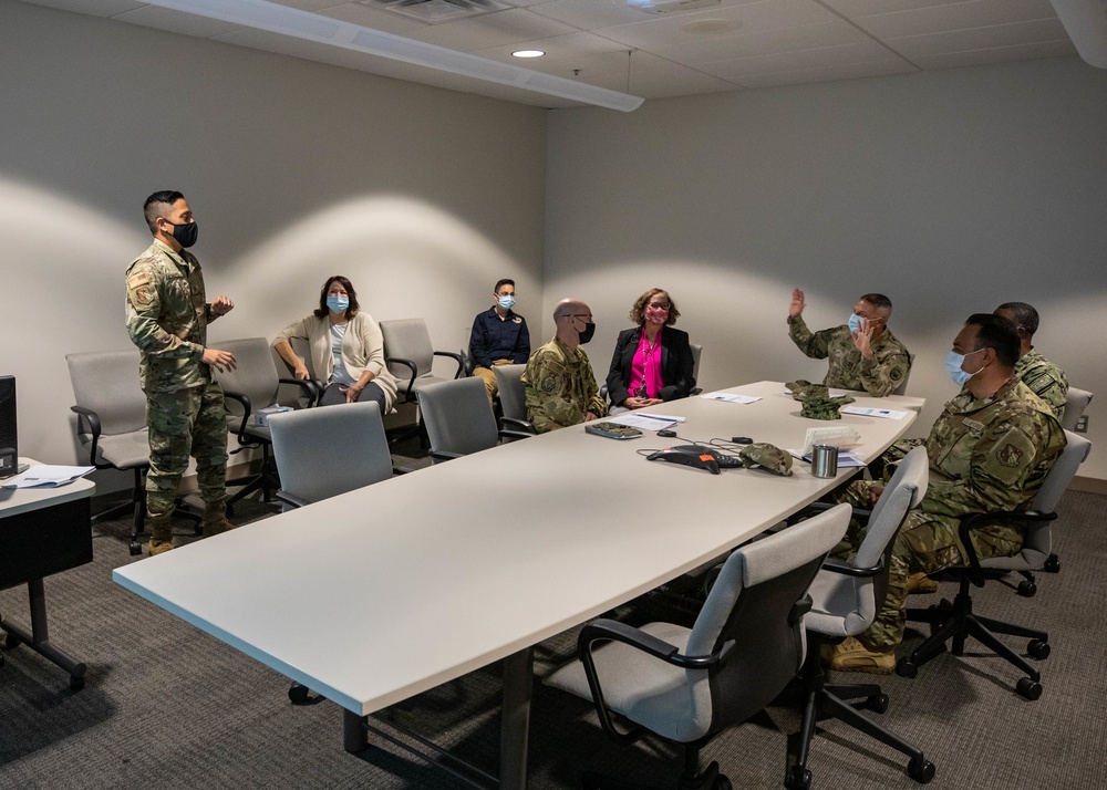 JTF-CS Commander Meets with Air Force Radiation Assessment Team on Wright-Patterson AFB