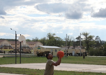 MDARNG soldiers participating at an MWR event