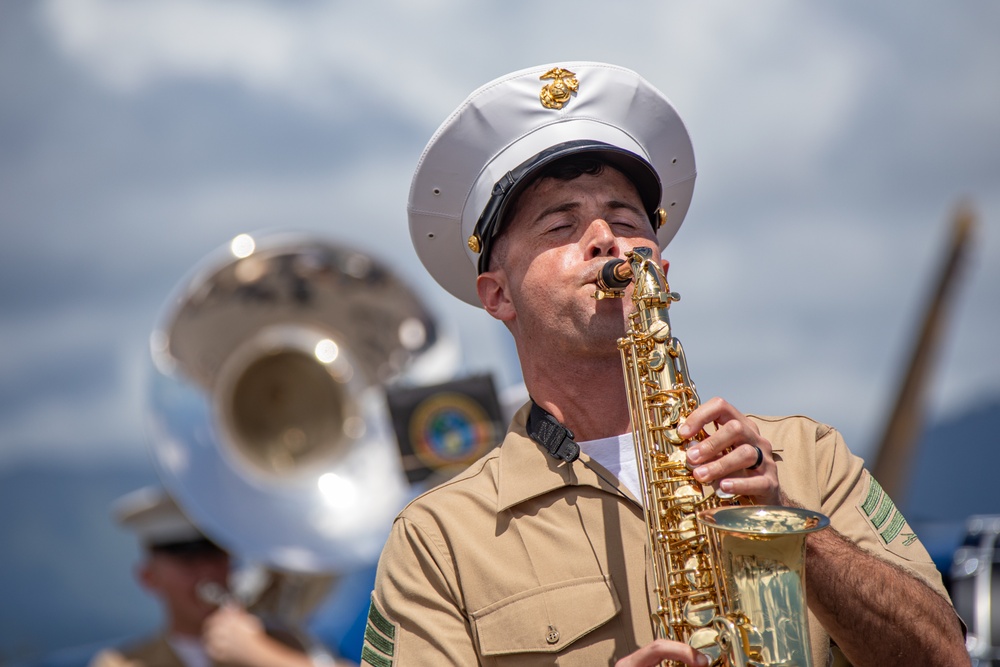 U.S. Marine Corp Band Have Some Fun