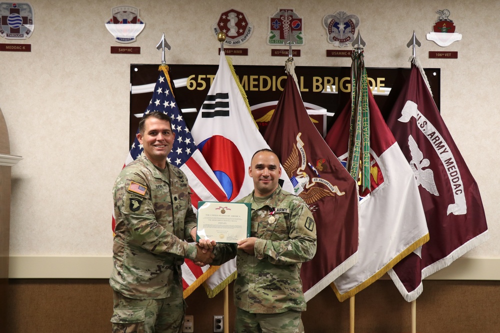 65th Medical Brigade bids Farewell to Chief of Plans