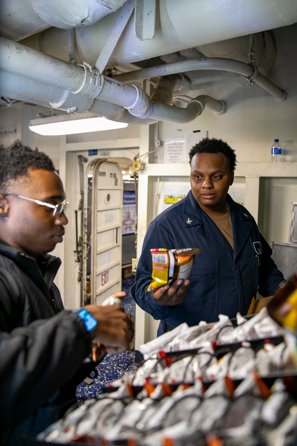 Daily operations aboard USS George H.W. Bush (CVN 77)