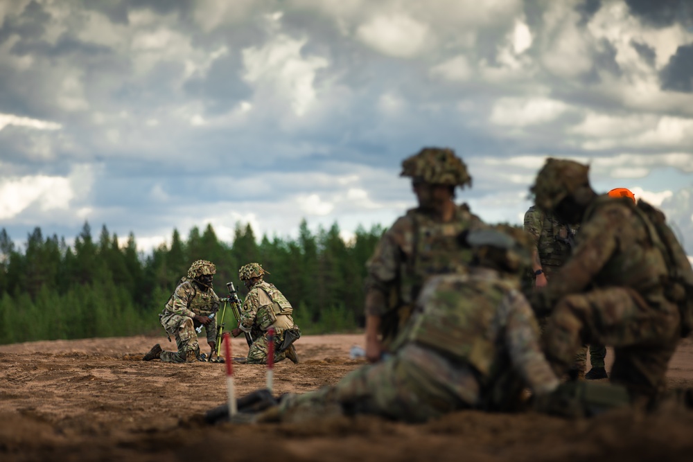 U.S. Soldiers Participate in Finnish Summer Exercise