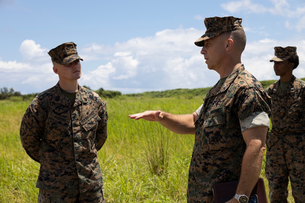 U.S. Marine Corps David M. Banning Tours Ie Shima Training Facility