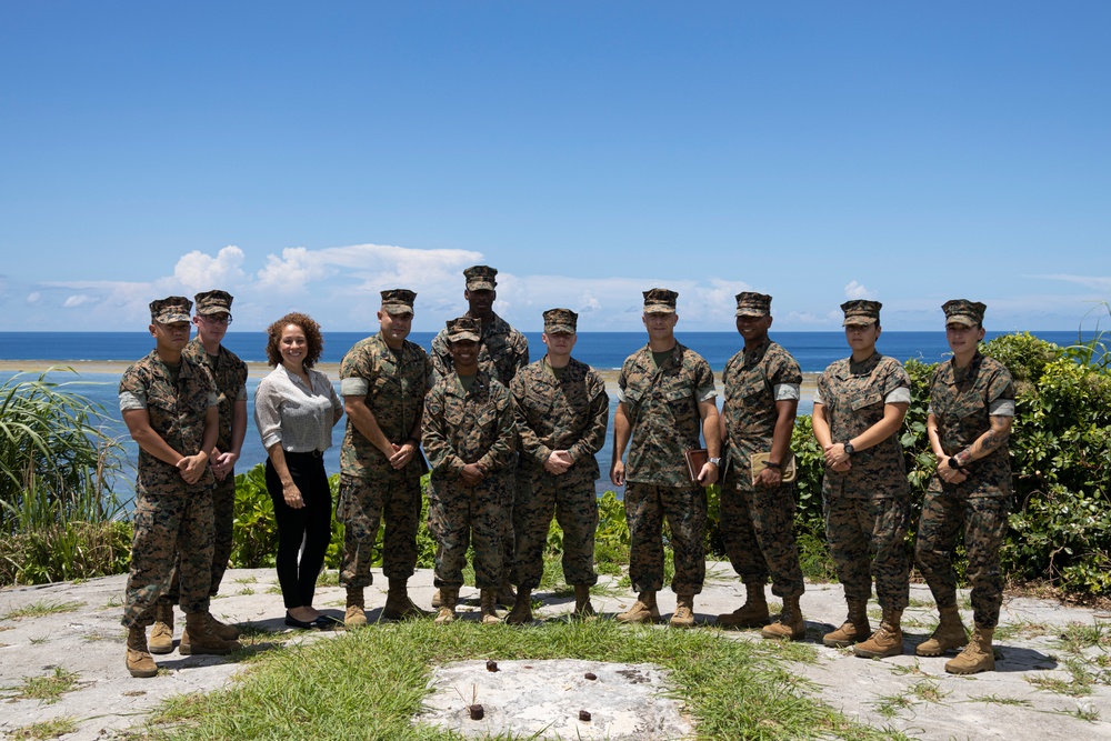 U.S. Marine Corps David M. Banning Tours Ie Shima Training Facility