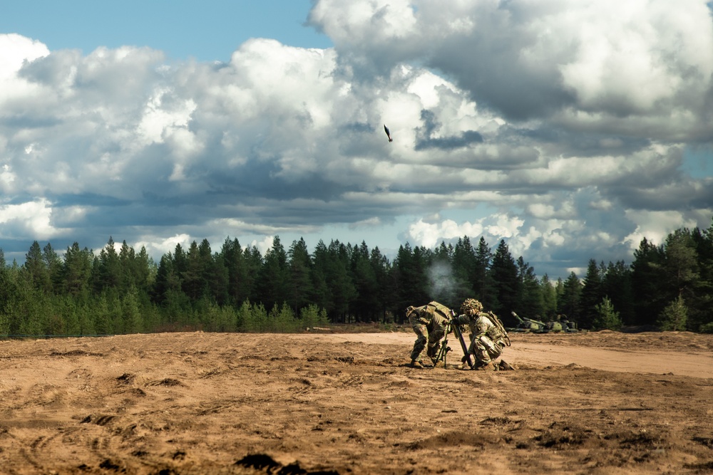 U.S. Soldiers Participate in Finnish Summer Exercise