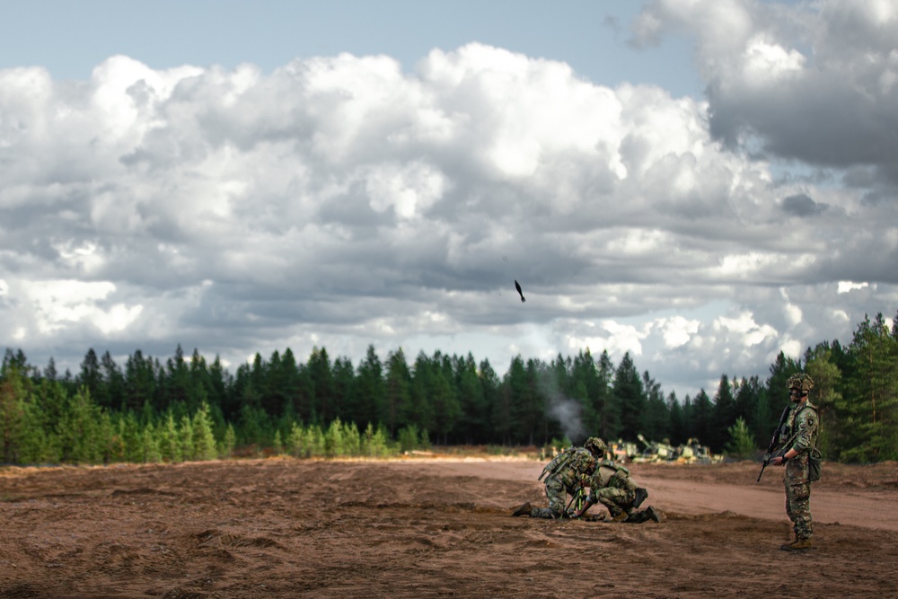 U.S. Soldiers Participate in Finnish Summer Exercise