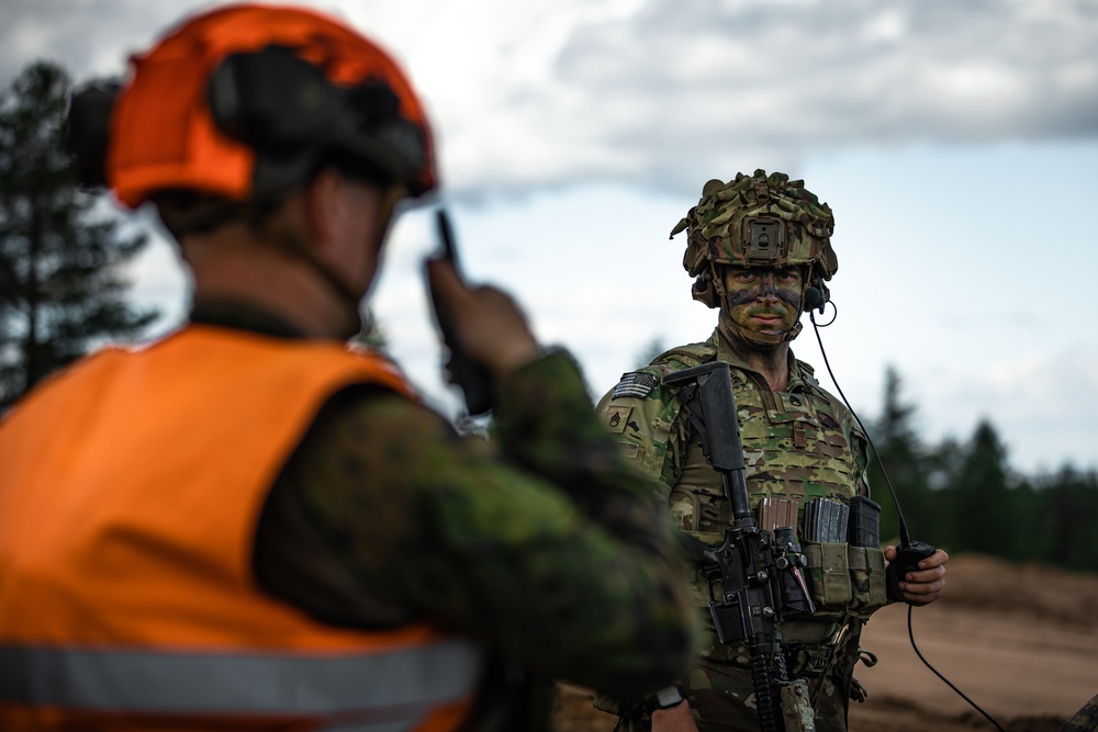 U.S. Soldiers Participate in Finnish Summer Exercise