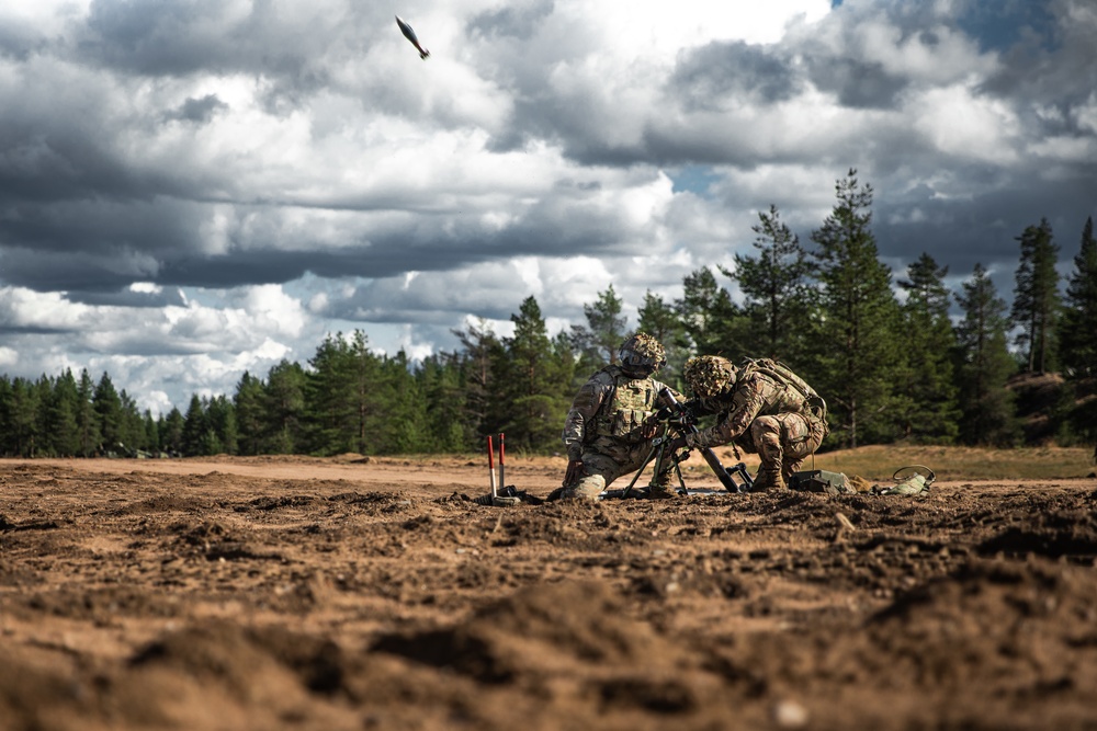 U.S. Soldiers Participate in Finnish Summer Exercise