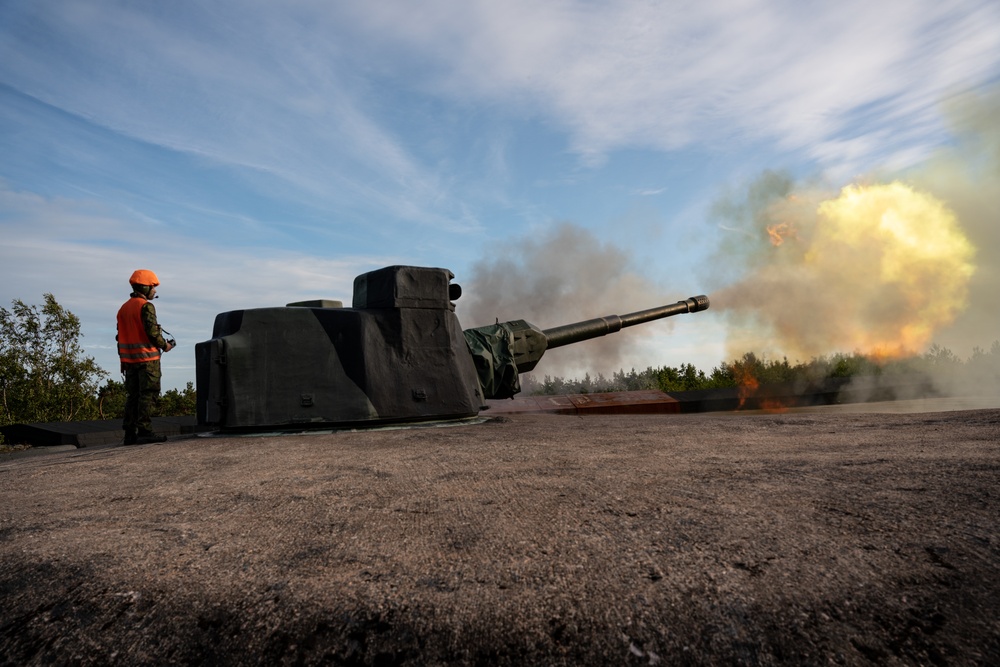 Finnish Coastal Artillery Live-fire