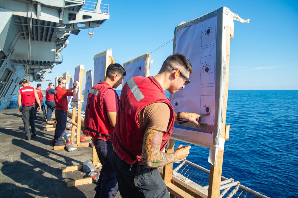 The Harry S. Truman Carrier Strike Group is on a scheduled deployment in the U.S. Naval Forces Europe area of operations, employed by U.S. Sixth Fleet to defend U.S., allied and partner interests.