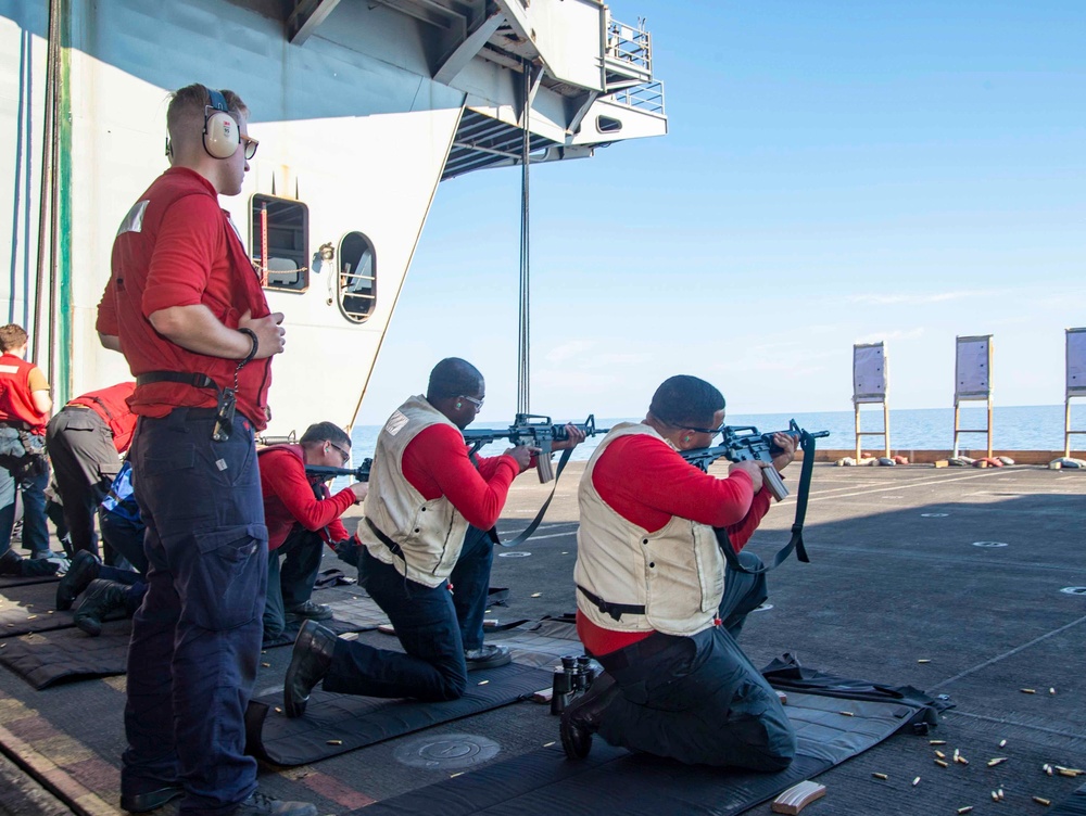 The Harry S. Truman Carrier Strike Group is on a scheduled deployment in the U.S. Naval Forces Europe area of operations, employed by U.S. Sixth Fleet to defend U.S., allied and partner interests.
