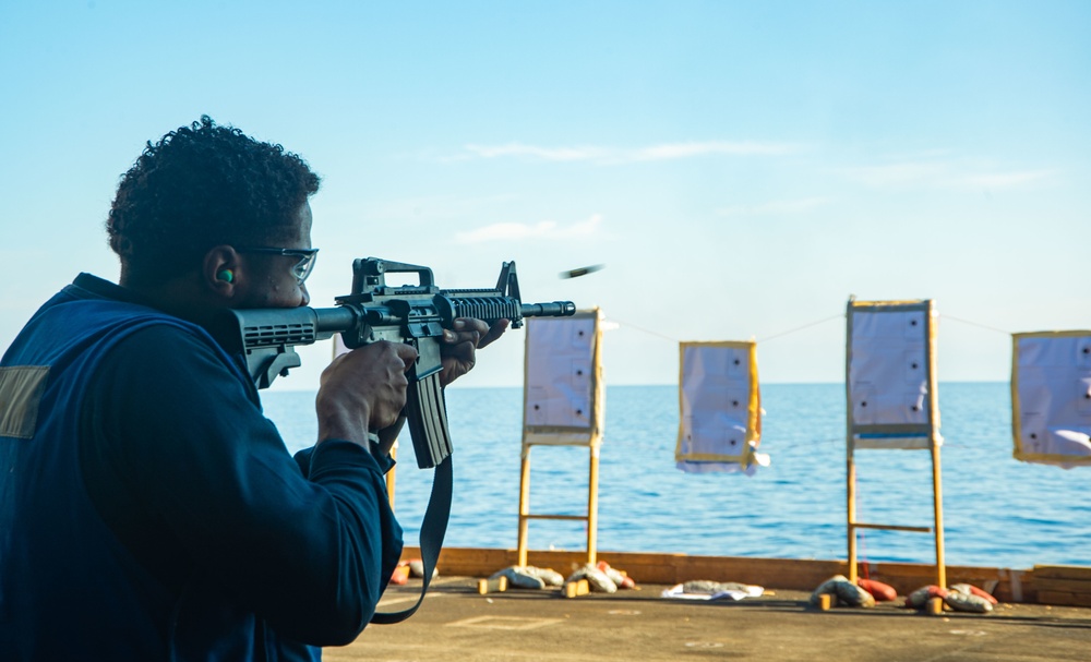 The Harry S. Truman Carrier Strike Group is on a scheduled deployment in the U.S. Naval Forces Europe area of operations, employed by U.S. Sixth Fleet to defend U.S., allied and partner interests.