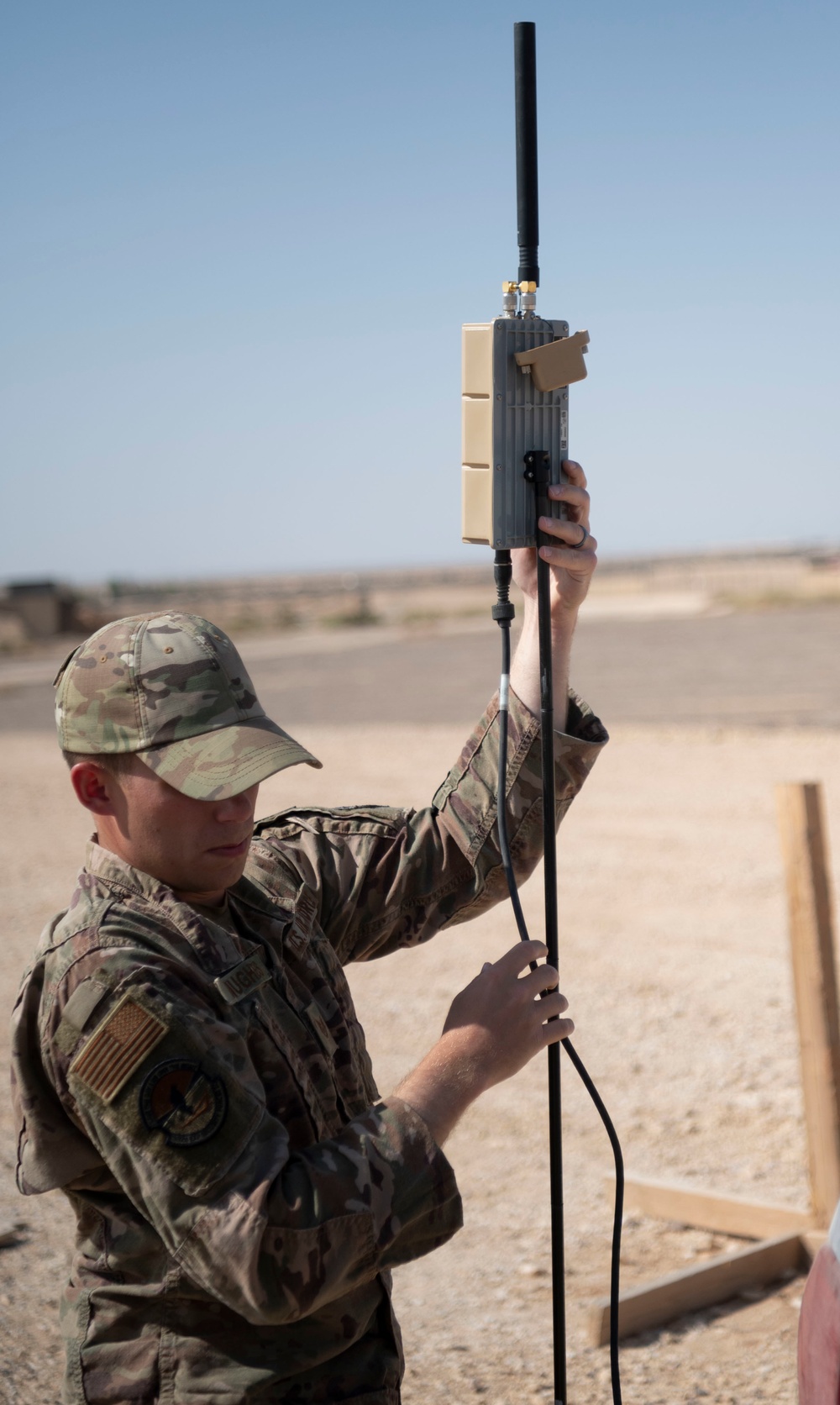 332d Expeditionary Security Forces Squadron flies UAVs at an undisclosed location