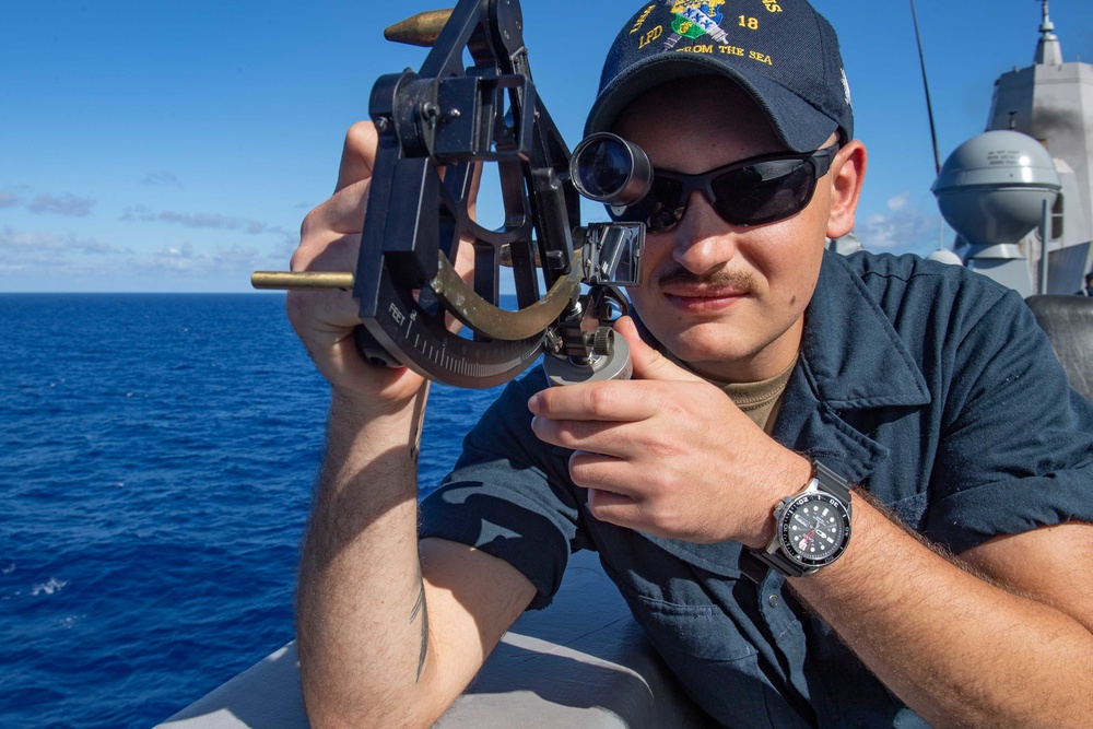 Replenishment-at-Sea aboard USS New Orleans August 15, 2022