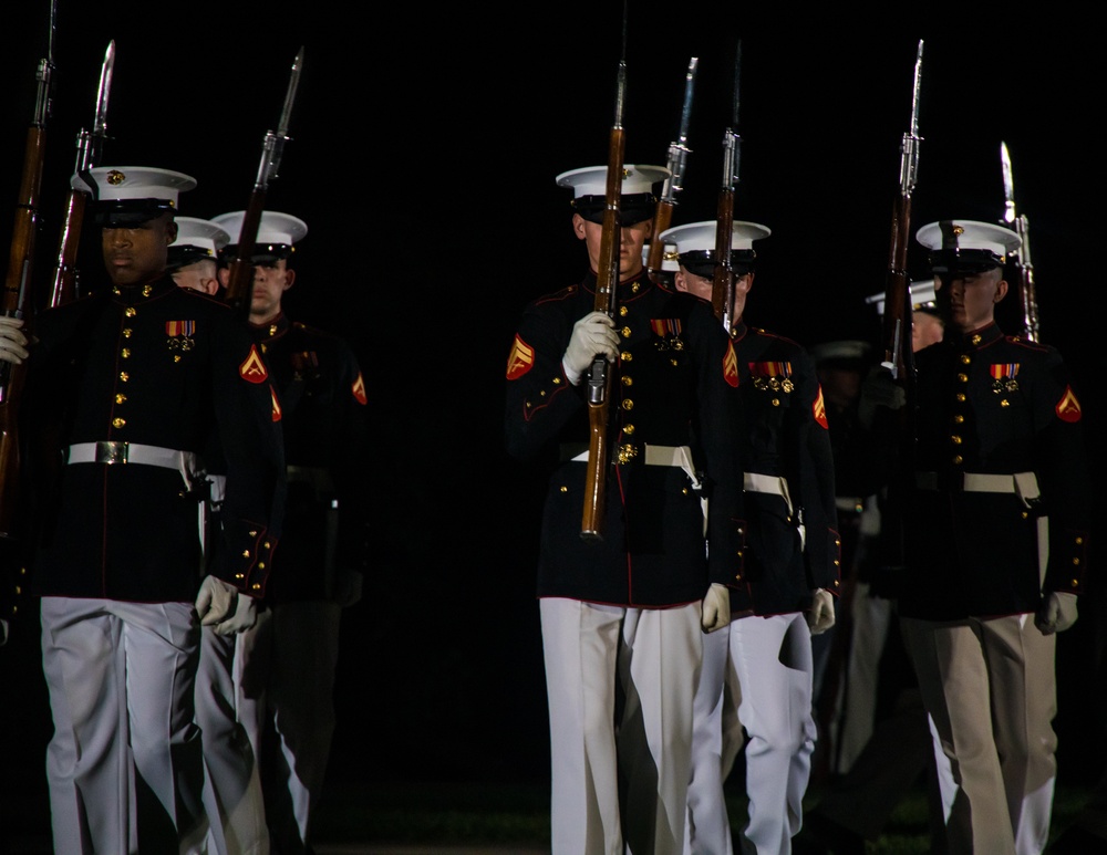 Marine Barracks Washington performs another wonderful evening parade.