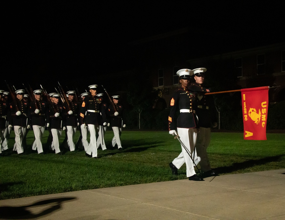 Marine Barracks Washington performs another wonderful evening parade.