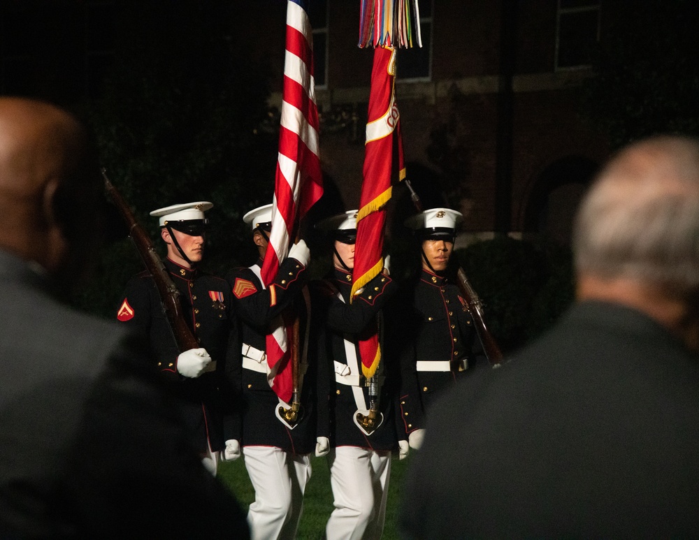 Marine Barracks Washington performs a wonderful evening parade.