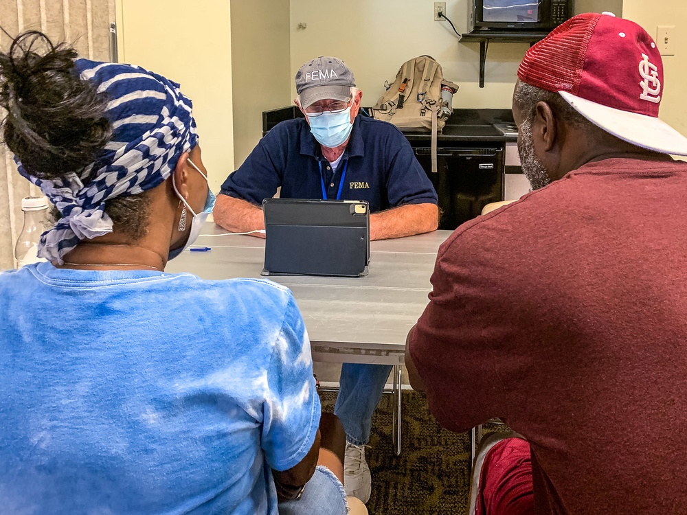 A FEMA Applicant Service Specialist Helps Survivors apply for FEMA Assistance