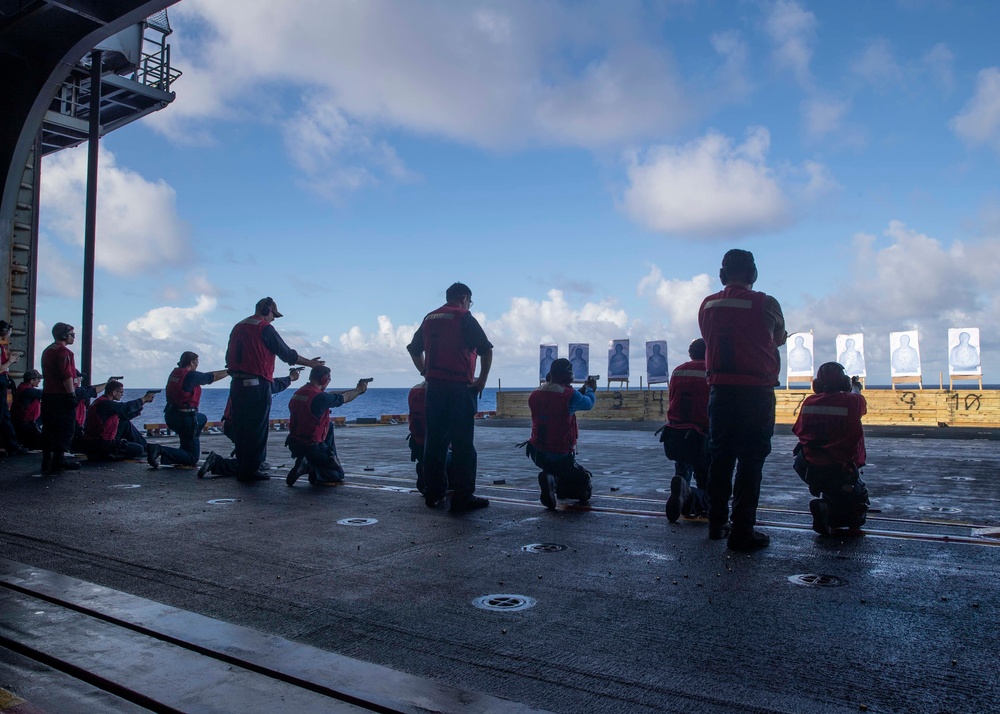 USS Tripoli Gun Shoot