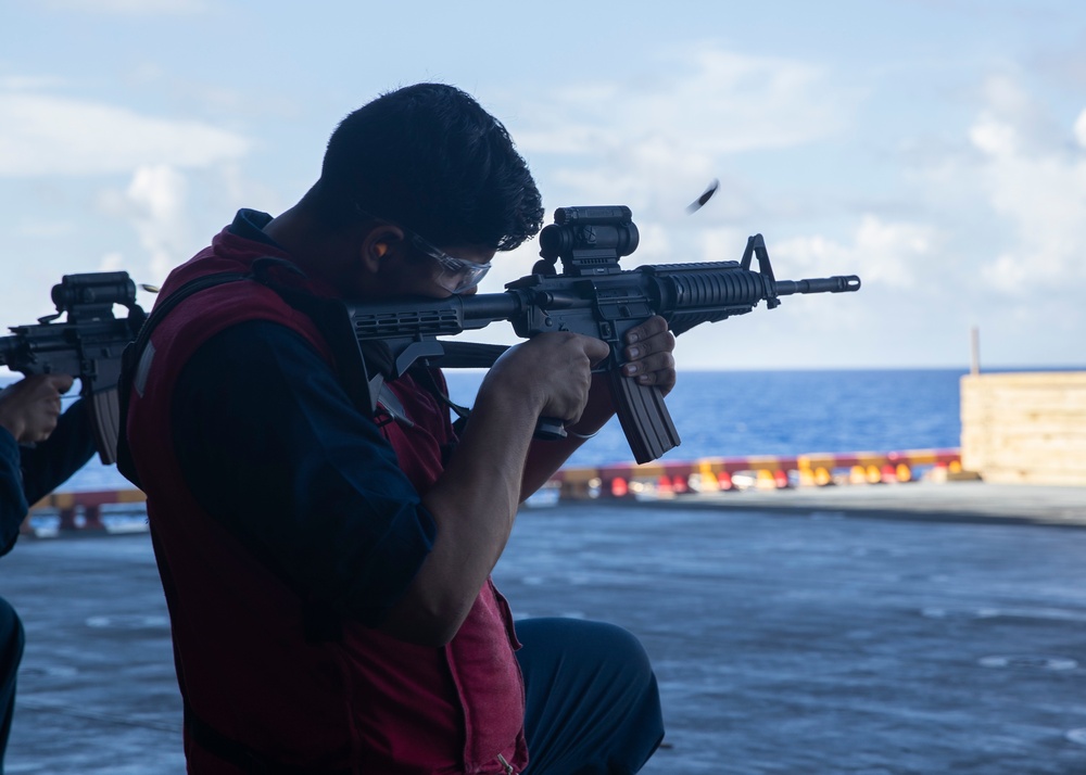 USS Tripoli Gun Shoot