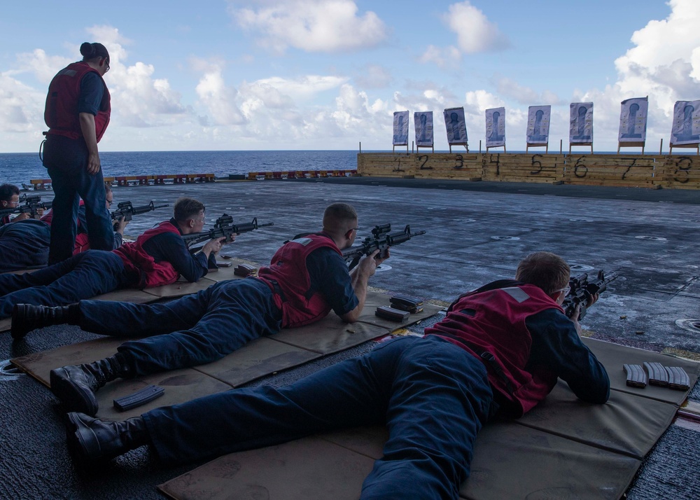 USS Tripoli Gun Shoot