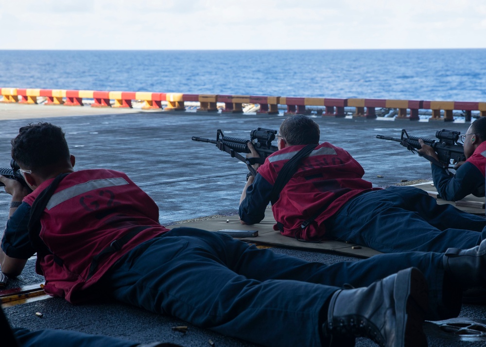 USS Tripoli Gun Shoot