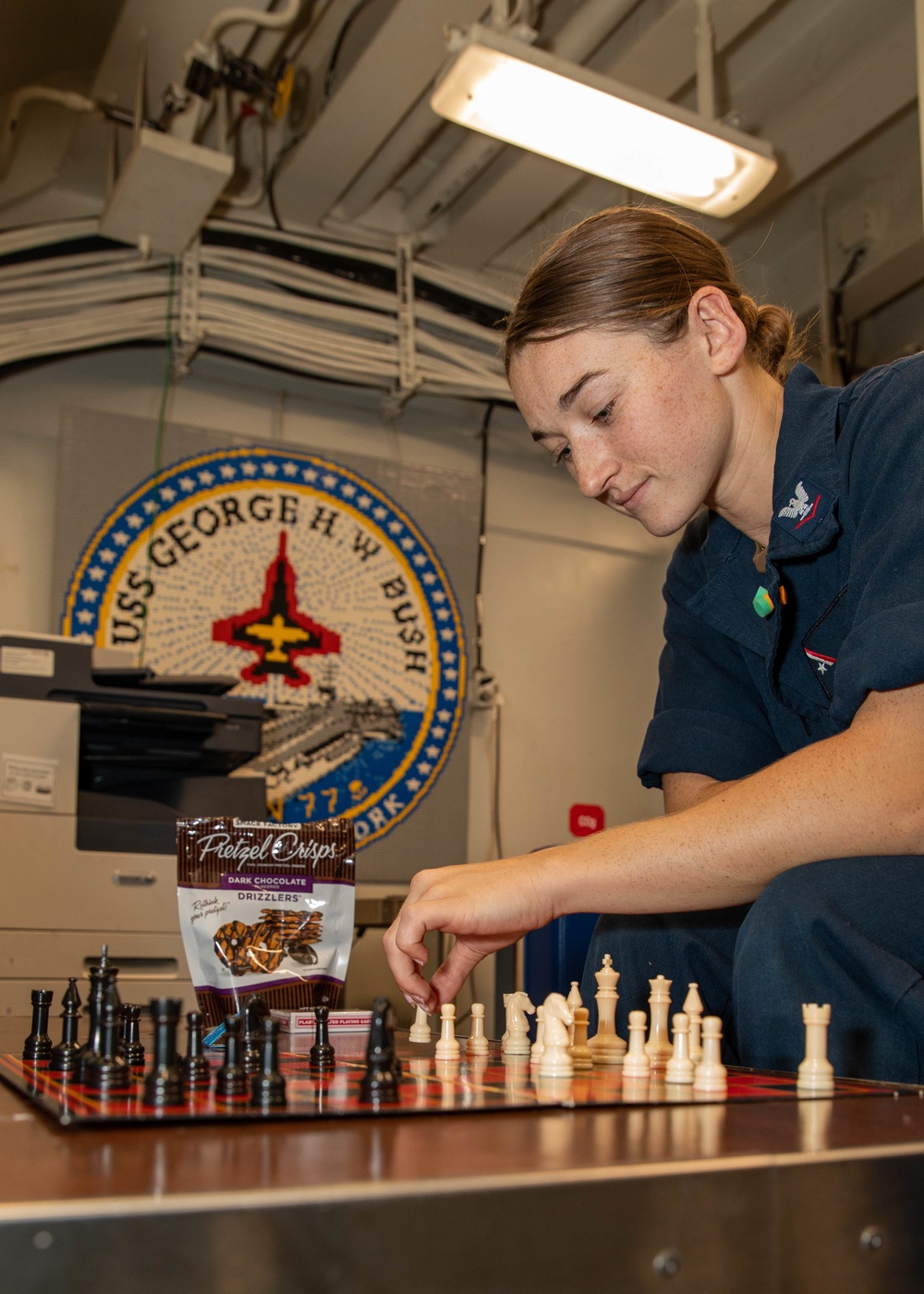 Daily operations aboard USS George H.W. Bush (CVN 77)