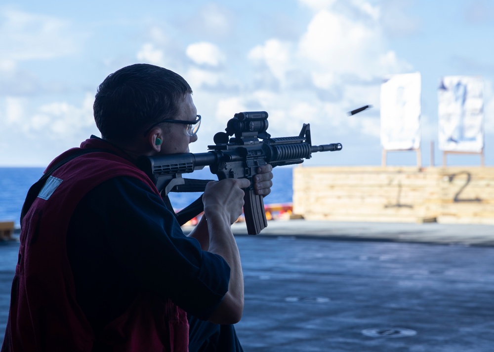 USS Tripoli Gun Shoot