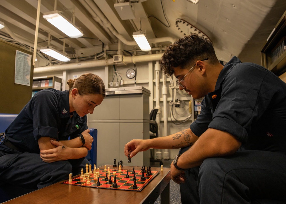 Daily operations aboard USS George H.W. Bush (CVN 77)