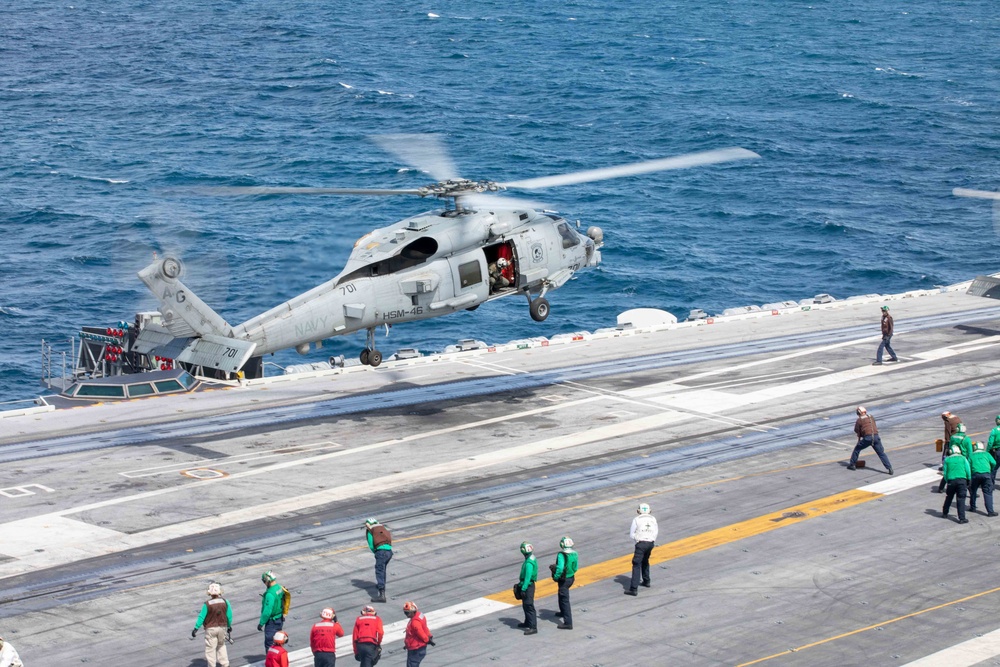 USS George H.W. Bush Conducts Flight Operations