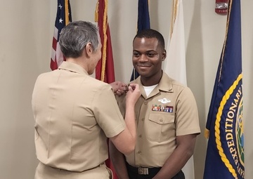 Last Year’s Sailor of the Year Promoted to Petty Officer First Class This Year