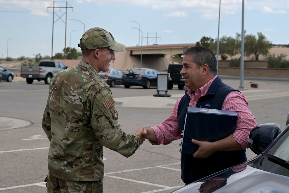 Senator Ben Ray Lujan visits Holloman