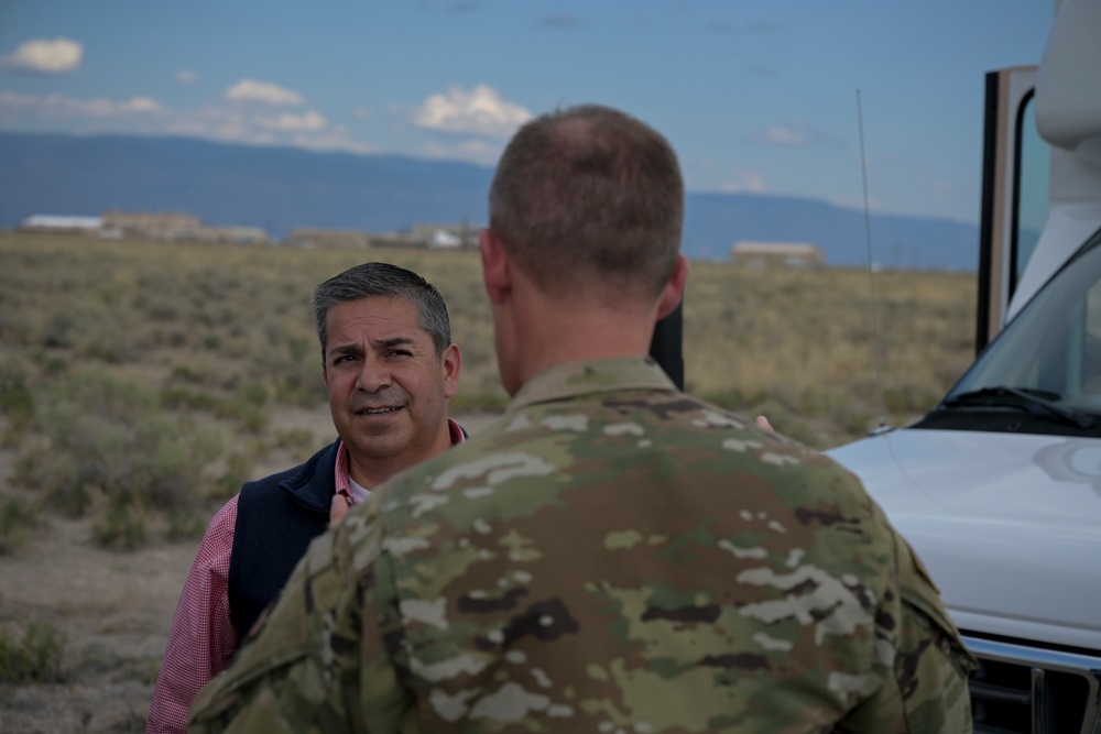 Senator Ben Ray Lujan visits Holloman