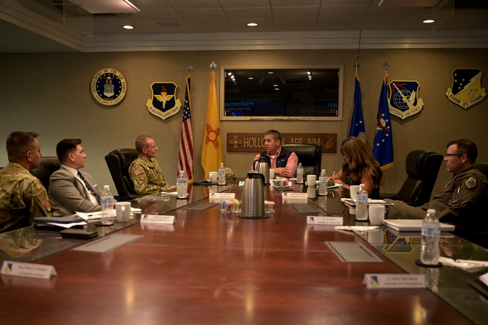 Senator Ben Ray Lujan visits Holloman