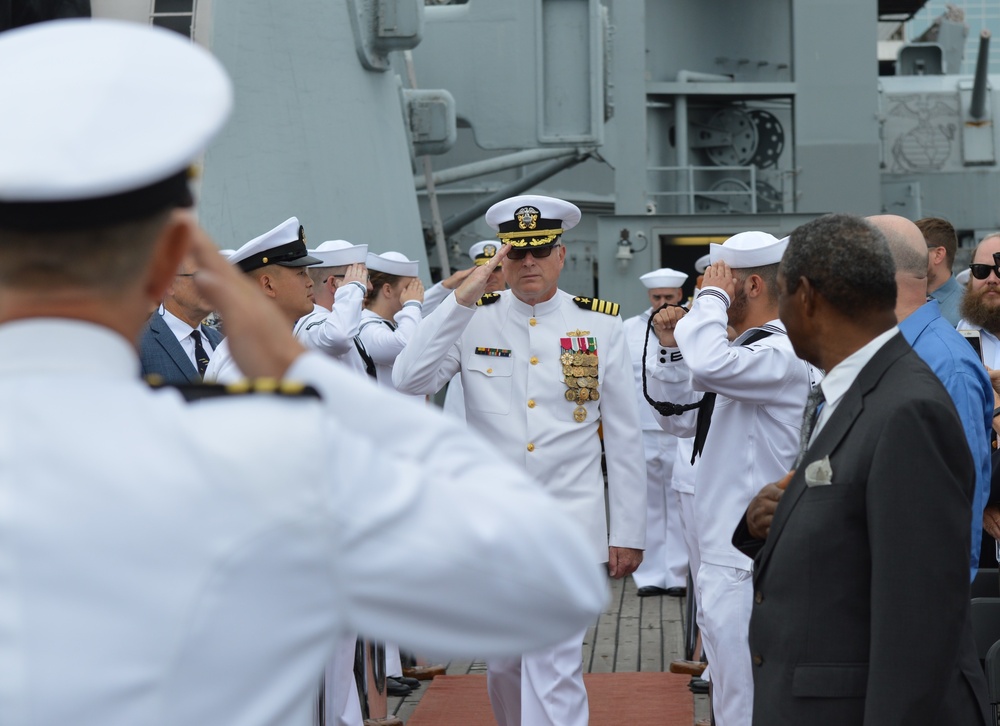 Battleship Sailor retirement ceremony