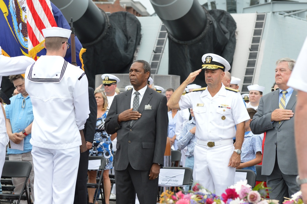 Battleship Sailor retirement ceremony