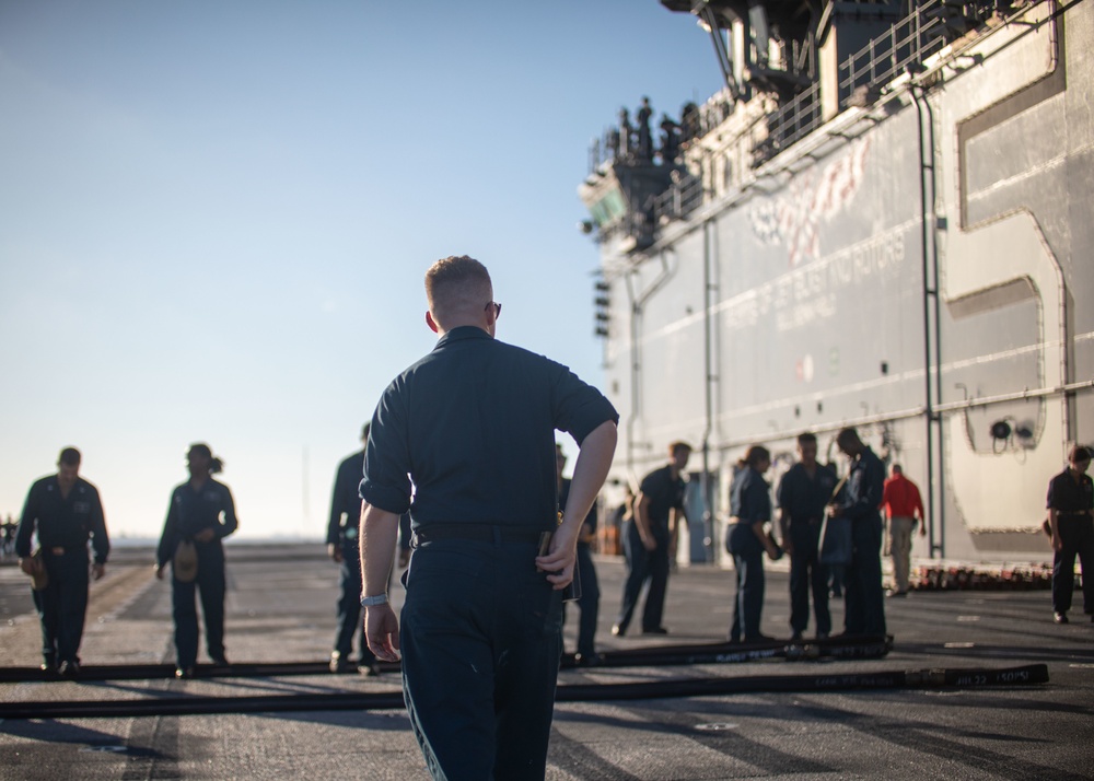 USS Bataan Conducts INSURV