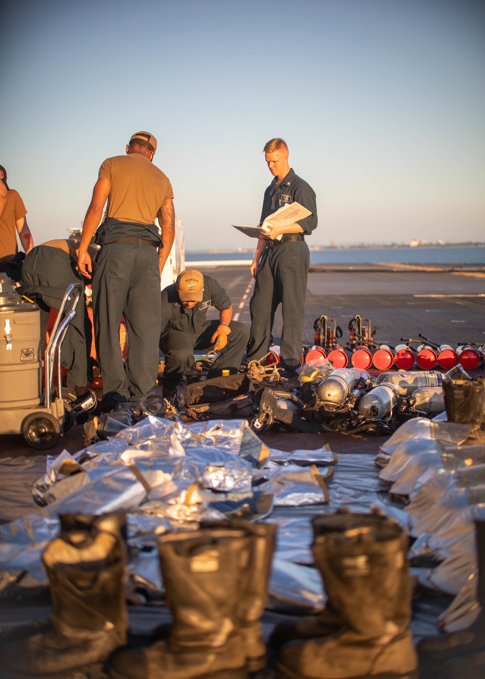 USS Bataan Conducts INSURV