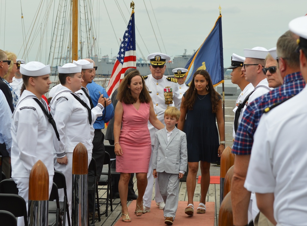 Battleship Sailor retirement ceremony