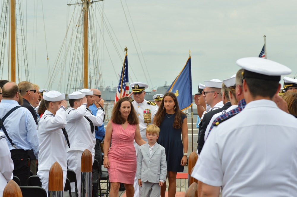 Battleship Sailor retirement ceremony