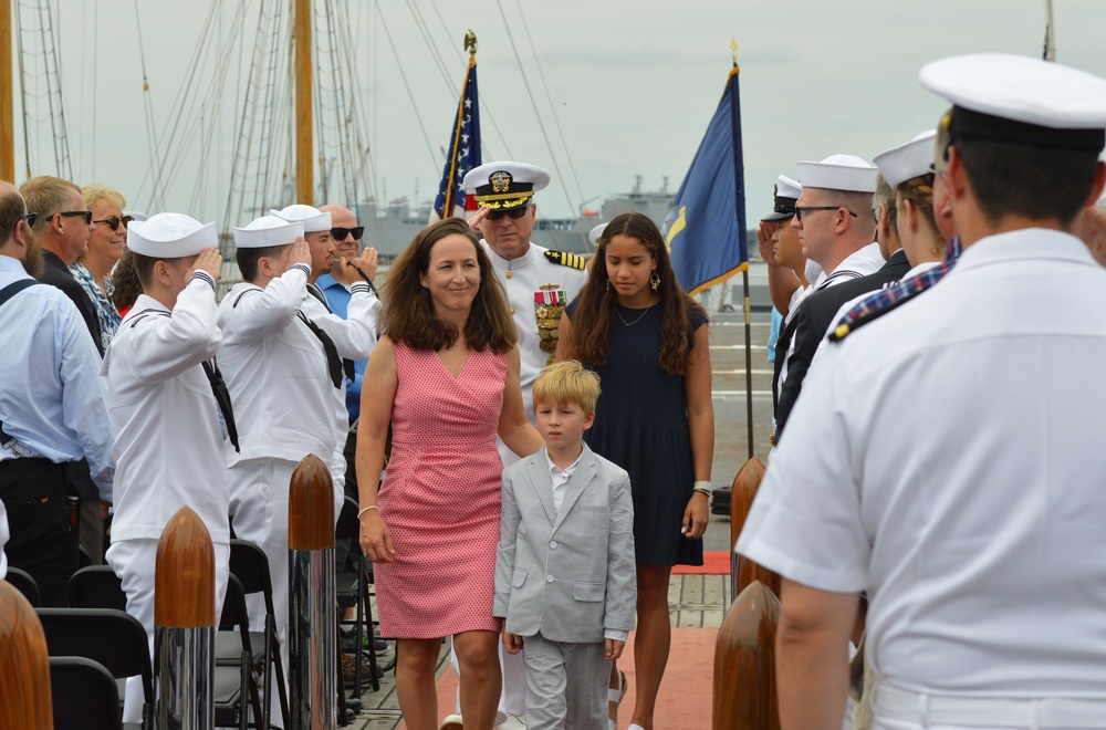 Battleship Sailor retirement ceremony