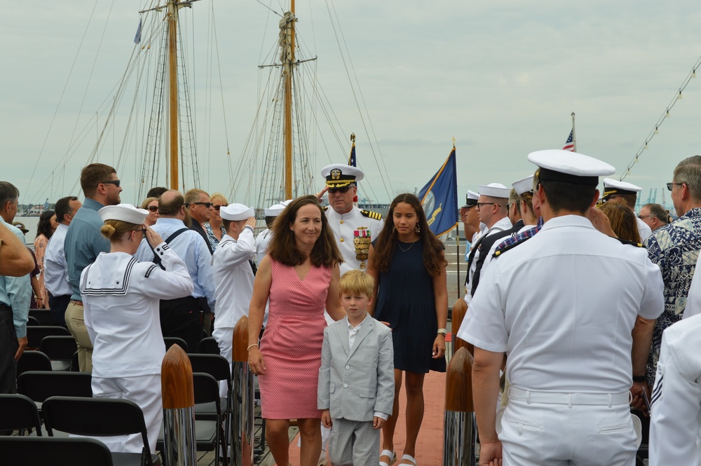 Battleship Sailor retirement ceremony