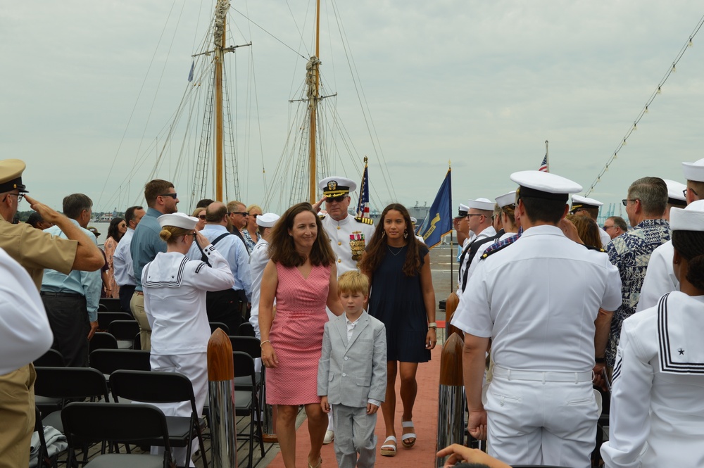 Battleship Sailor retirement ceremony