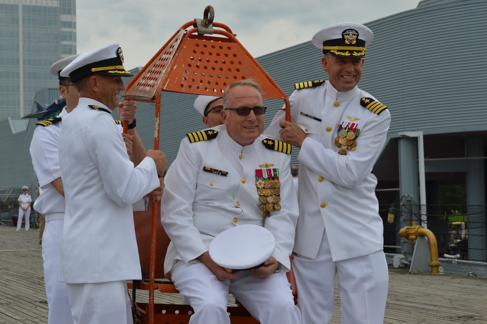 Battleship Sailor retirement ceremony