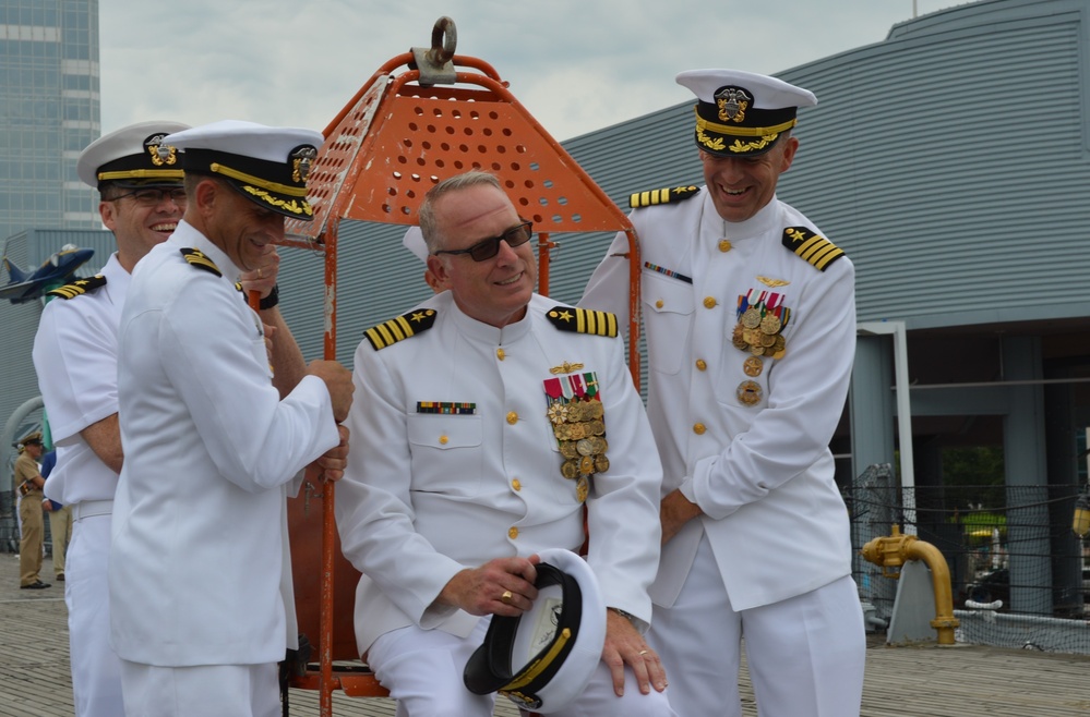 Battleship Sailor retirement ceremony